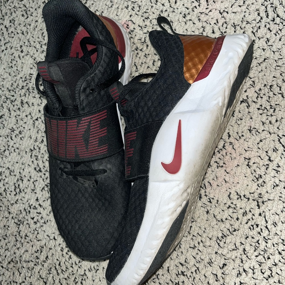Nikes! Size 9 black, maroon and gold colors! SEND ME AN OFFER!   SOLD